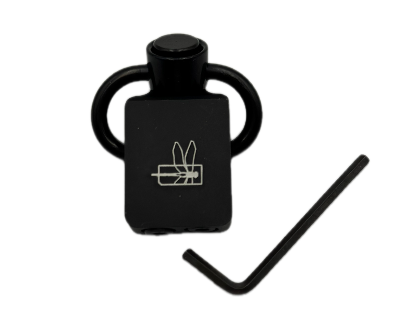 Covered Tactical Picatinny QD Sling Swivel Mount-BLK
