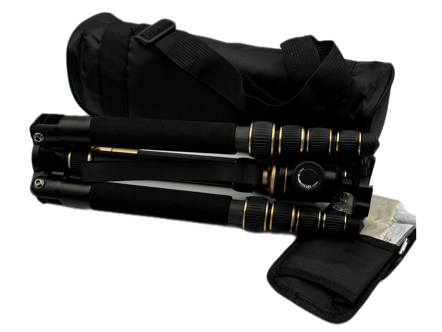 Hunting Carbon Fiber Shooting Tripod with Carry Bag