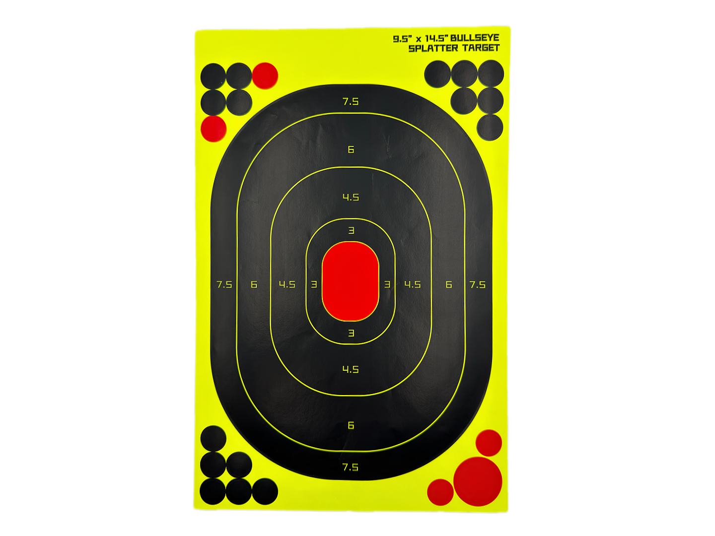 Bullseye Splatter Shooting Targets