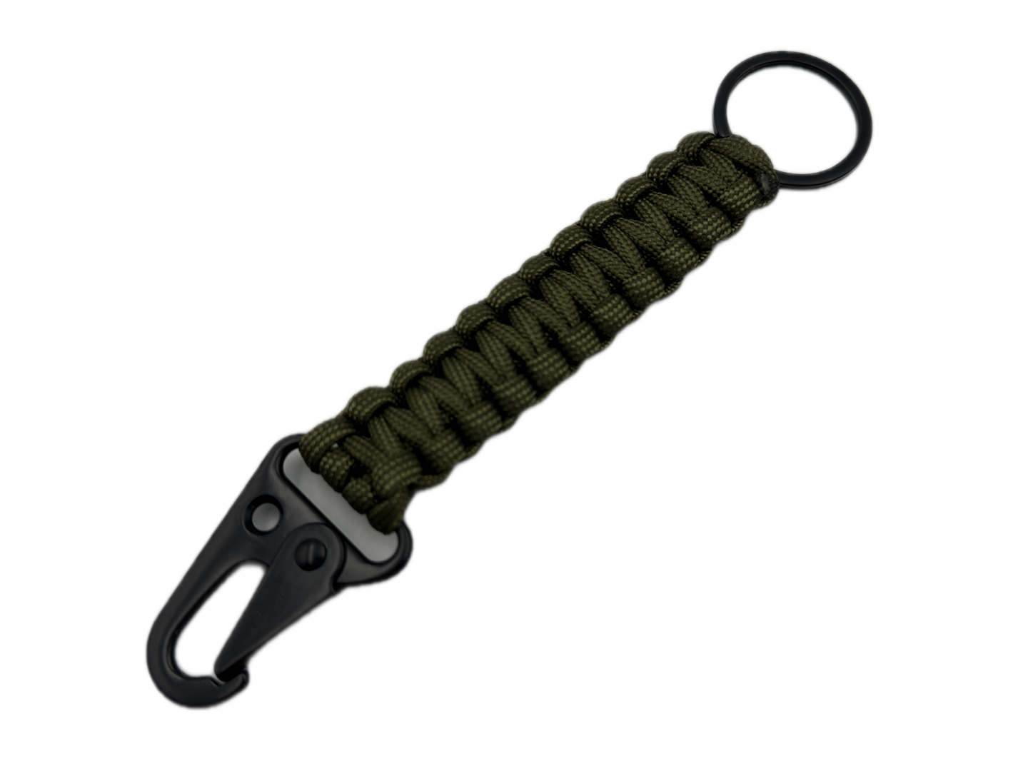 Paracord Tactical Keychain Clip ODGRN