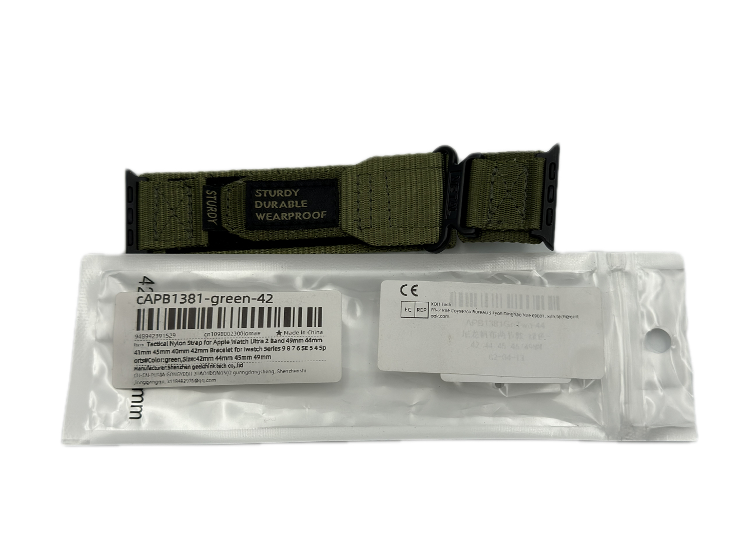 Nylon Smart Watch Strap GRN