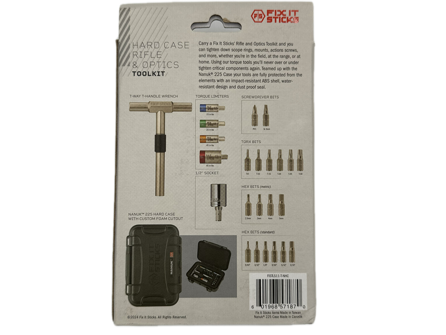 Fix It Sticks Hard Case Rifle & Optics Toolkit 26 Piece