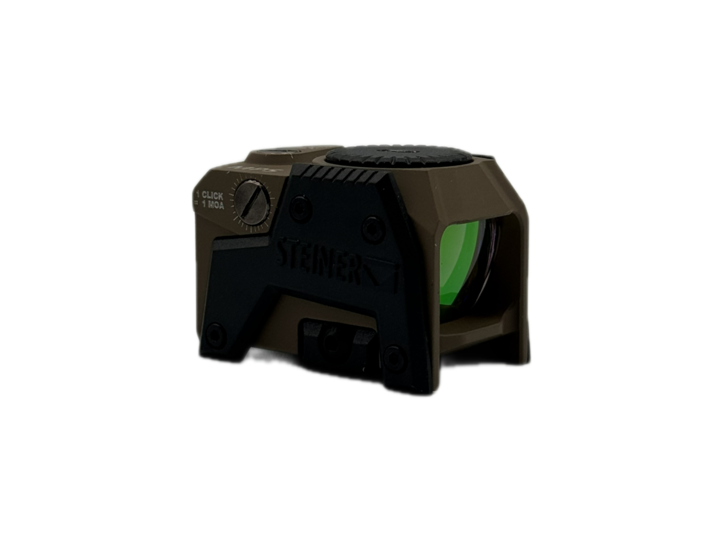 Steiner MPS Micro Pistol Sight in black with a 3.3 MOA red dot TAN