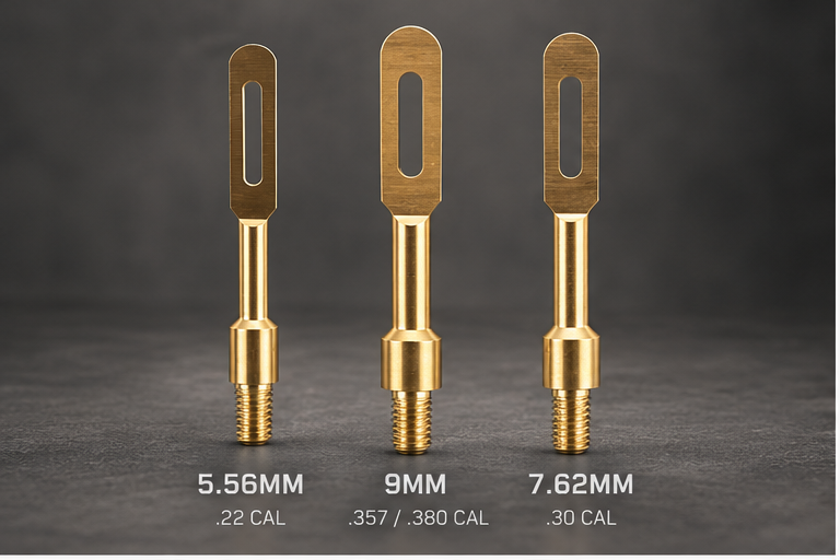 Brass Slotted Cleaning Patch Holder
