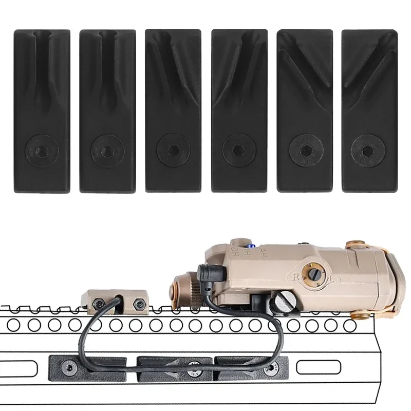 M-LOK Cable Management Clips – 6 Pack