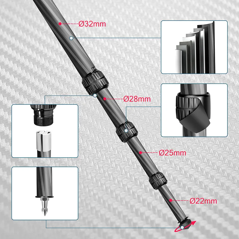 Heavy-Duty Carbon Fibre Tripod-36mm - Image 4